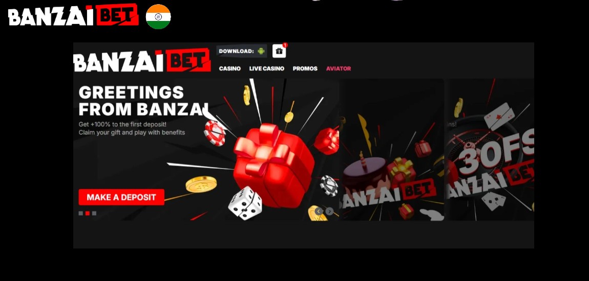 Functionality of the official Banzai Bet website